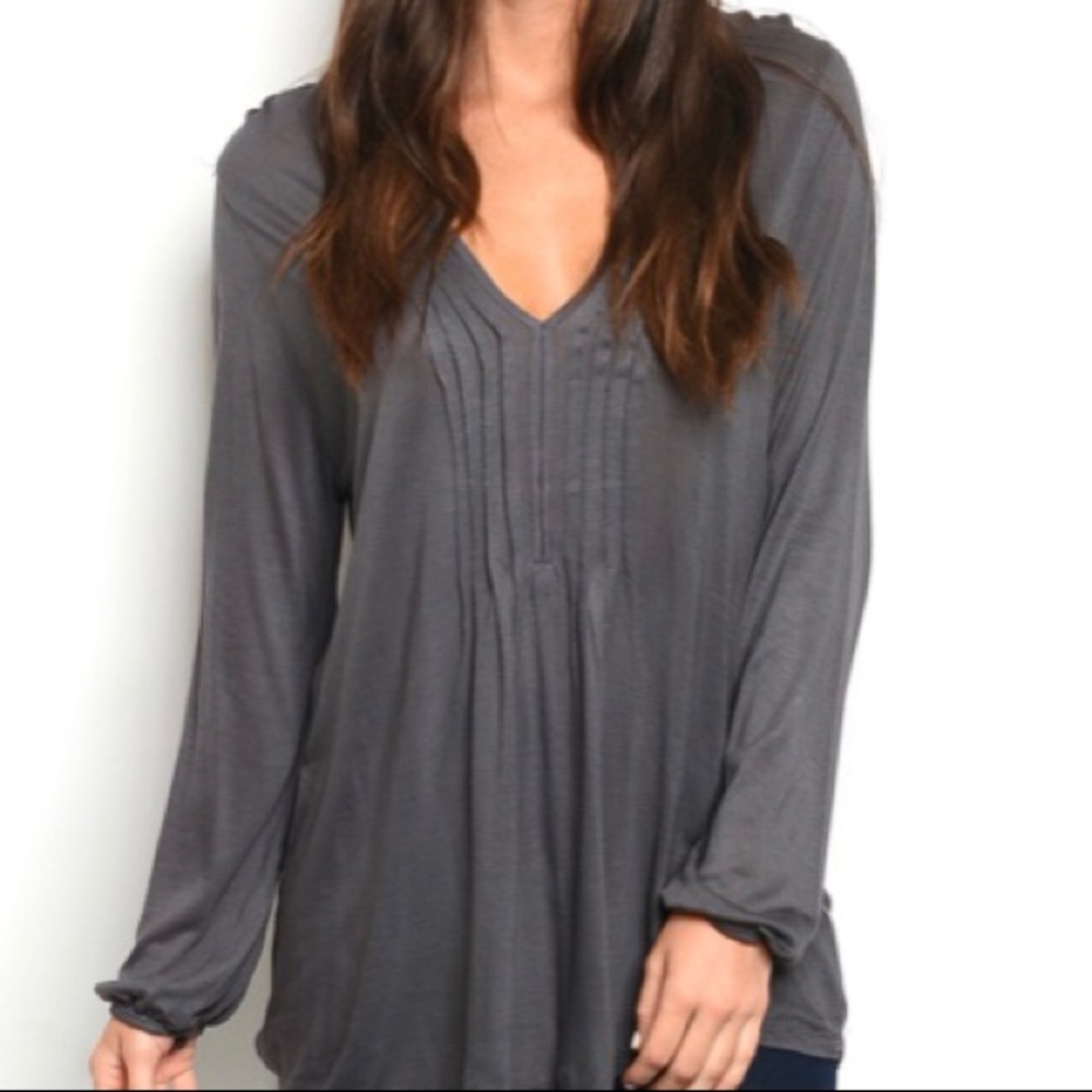 Charcoal Grey Blouse